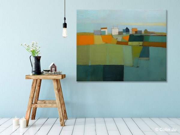Abstract Landscape Painting on Canvas, Extra Large Landacape Wall Art for Living Room, Original Abstract Wall Art, Acrylic Painting for Sale-Paintingforhome
