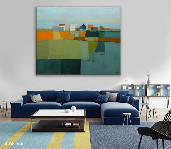 Abstract Landscape Painting on Canvas, Extra Large Landacape Wall Art for Living Room, Original Abstract Wall Art, Acrylic Painting for Sale-Paintingforhome