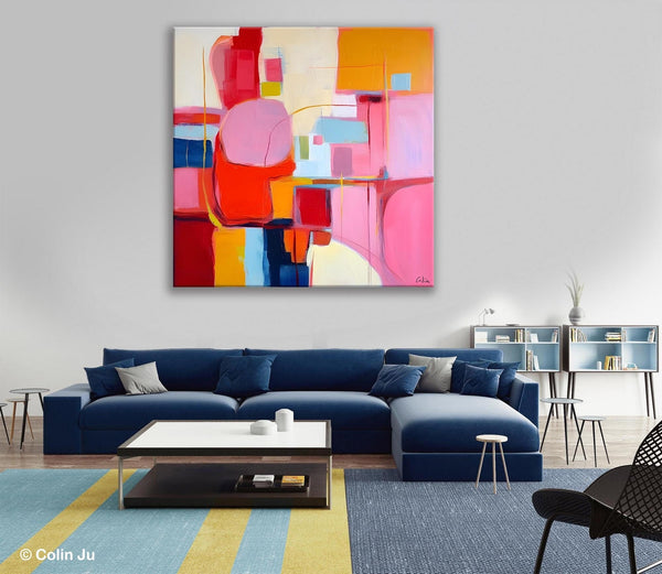 Ultra Modern Acrylic Paintings, Abstract Painting for Bedroom, Original Modern Wall Art Paintings, Oversized Contemporary Canvas Paintings-Paintingforhome