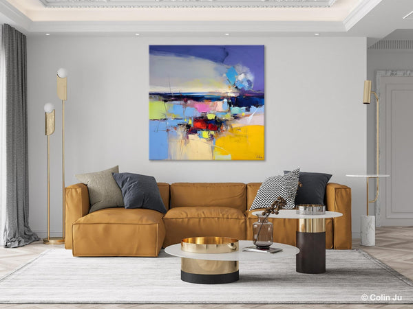 Landscape Abstract Paintings, Original Canvas Wall Art Paintings, Modern Canvas Painting for Dining Room, Acrylic Painting on Canvas-Paintingforhome