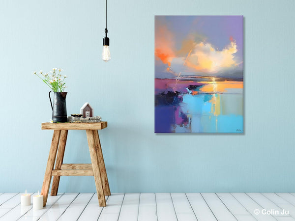 Original Landscape Paintings, Modern Paintings, Large Contemporary Wall Art, Acrylic Painting on Canvas, Extra Large Paintings for Bedroom-Paintingforhome