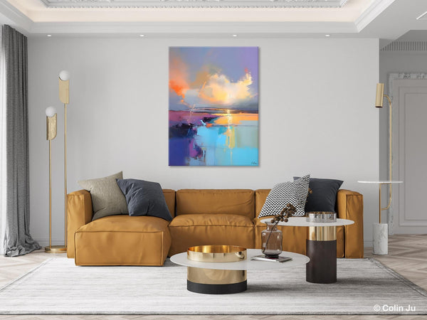 Original Landscape Paintings, Modern Paintings, Large Contemporary Wall Art, Acrylic Painting on Canvas, Extra Large Paintings for Bedroom-Paintingforhome