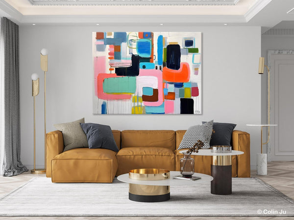 Contemporary Acrylic Paintings, Modern Wall Art Ideas for Living Room, Extra Large Canvas Paintings, Original Abstract Painting, Impasto Art-Paintingforhome