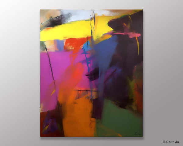 Extra Large Abstract Painting for Dining Room, Large Original Abstract Wall Art, Contemporary Acrylic Paintings, Abstract Painting on Canvas-Paintingforhome