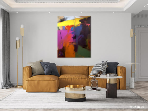 Extra Large Abstract Painting for Dining Room, Large Original Abstract Wall Art, Contemporary Acrylic Paintings, Abstract Painting on Canvas-Paintingforhome