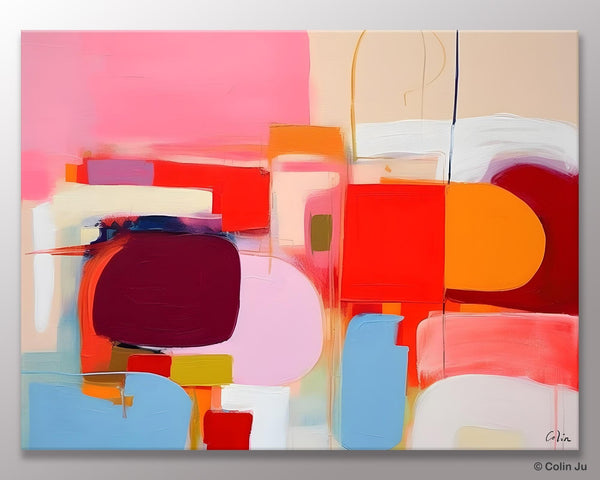 Extra Large Canvas Paintings, Original Abstract Art, Modern Wall Art Ideas for Dining Room, Impasto Painting, Contemporary Acrylic Paintings-Paintingforhome