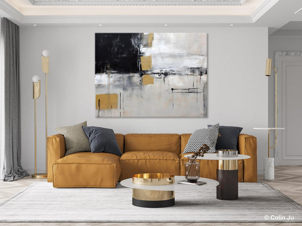 Original Abstract Art, Modern Wall Art Ideas for Bedroom, Extra Large Canvas Paintings, Impasto Art Painting, Contemporary Acrylic Paintings-Paintingforhome