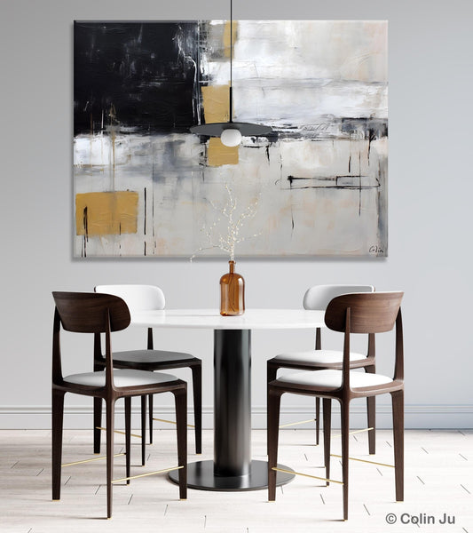 Original Abstract Art, Modern Wall Art Ideas for Bedroom, Extra Large Canvas Paintings, Impasto Art Painting, Contemporary Acrylic Paintings-Paintingforhome