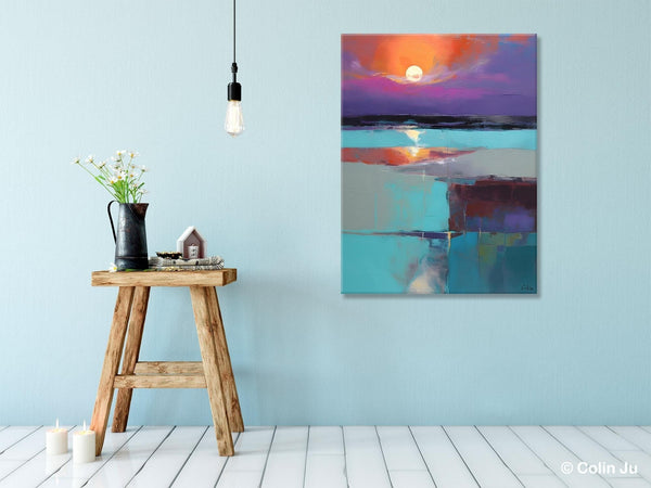 Extra Large Painting on Canvas, Oversized Contemporary Acrylic Painting, Extra Large Canvas Painting for Bedroom, Original Abstract Painting-Paintingforhome