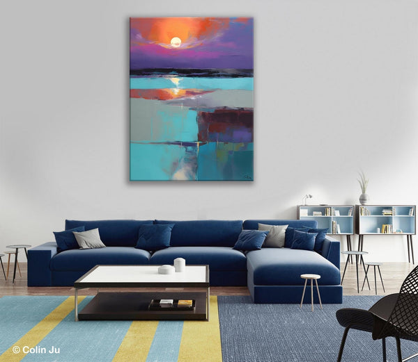 Extra Large Painting on Canvas, Oversized Contemporary Acrylic Painting, Extra Large Canvas Painting for Bedroom, Original Abstract Painting-Paintingforhome