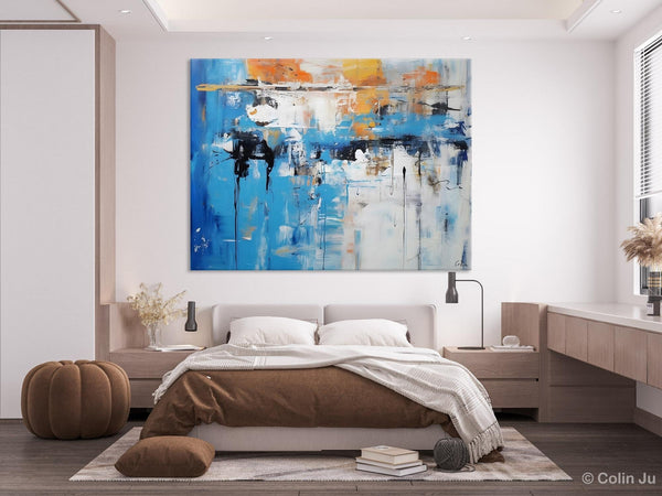 Oversized Canvas Paintings, Original Abstract Art, Modern Wall Art Ideas for Living Room, Palette Knife Painting, Contemporary Acrylic Art-Paintingforhome