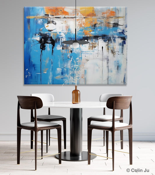 Oversized Canvas Paintings, Original Abstract Art, Modern Wall Art Ideas for Living Room, Palette Knife Painting, Contemporary Acrylic Art-Paintingforhome