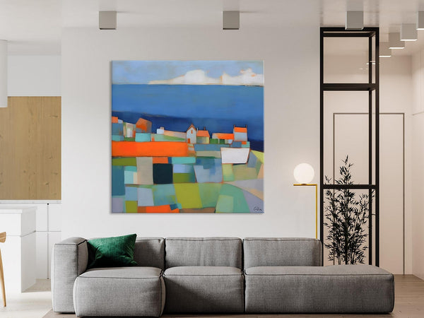 Landscape Canvas Paintings, Original Abstract Wall Art Paintings, Modern Wall Art Painting for Living Room, Acrylic Painting on Canvas-Paintingforhome