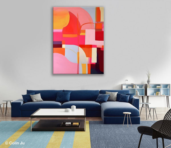 Contemporary Acrylic Painting on Canvas, Modern Wall Art Paintings, Canvas Paintings for Bedroom, Large Original Art, Buy Wall Art Online-Paintingforhome
