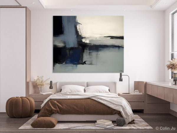 Abstract Painting for Bedroom, Large Original Abstract Art, Contemporary Acrylic Paintings, Abstract Painting on Canvas, Simple Wall Art-Paintingforhome