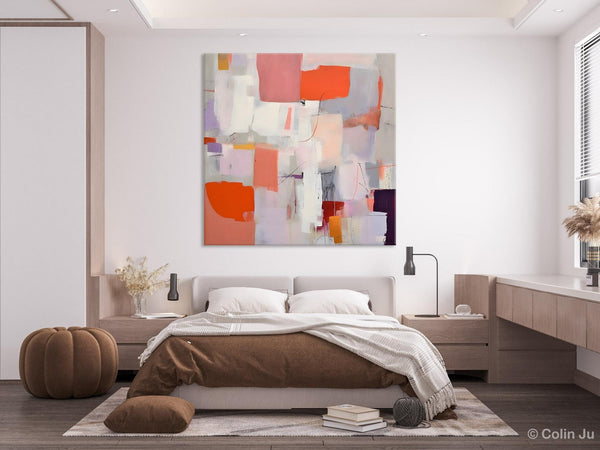 Modern Acrylic Artwork, Original Abstract Wall Art, Contemporary Canvas Art, Hand Painted Canvas Art, Large Abstract Painting for Bedroom-Paintingforhome