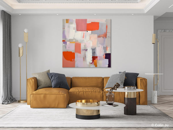Modern Acrylic Artwork, Original Abstract Wall Art, Contemporary Canvas Art, Hand Painted Canvas Art, Large Abstract Painting for Bedroom-Paintingforhome