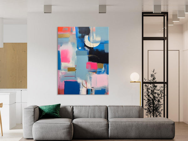 Large Painting Ideas for Living Room, Large Original Canvas Art, Contemporary Acrylic Painting on Canvas, Modern Abstract Wall Art Paintings-Paintingforhome