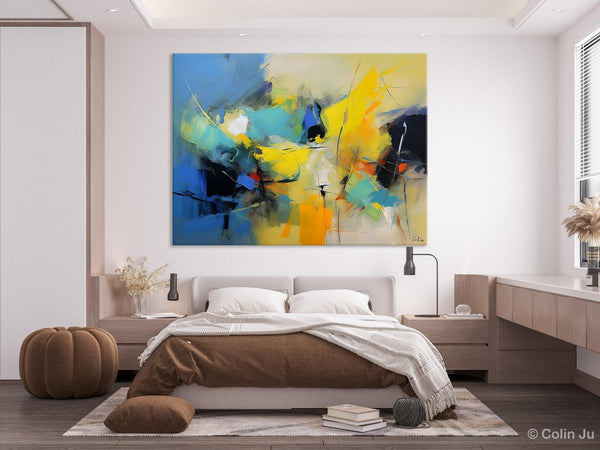 Hand Painted Canvas Art, Contemporary Acrylic Art, Oversized Canvas Paintings, Original Abstract Art, Huge Wall Art Ideas for Living Room-Paintingforhome