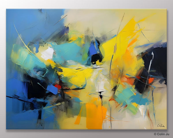 Hand Painted Canvas Art, Contemporary Acrylic Art, Oversized Canvas Paintings, Original Abstract Art, Huge Wall Art Ideas for Living Room-Paintingforhome