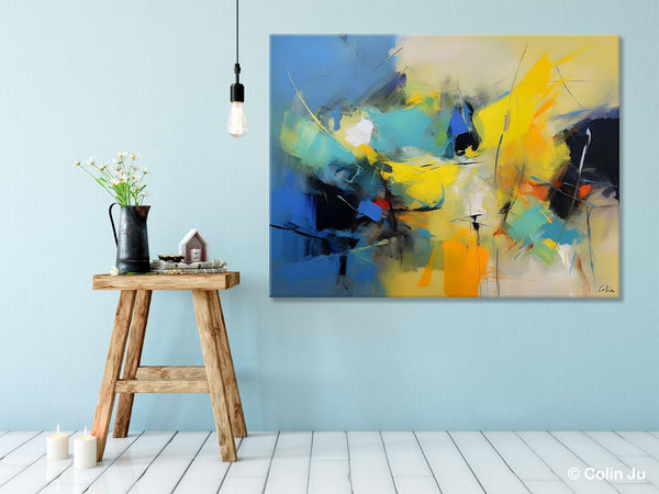 Hand Painted Canvas Art, Contemporary Acrylic Art, Oversized Canvas Paintings, Original Abstract Art, Huge Wall Art Ideas for Living Room-Paintingforhome