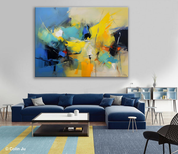Hand Painted Canvas Art, Contemporary Acrylic Art, Oversized Canvas Paintings, Original Abstract Art, Huge Wall Art Ideas for Living Room-Paintingforhome