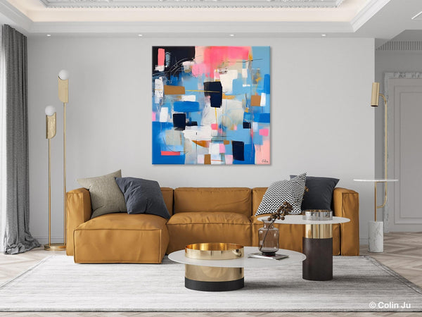 Modern Canvas Paintings, Contemporary Canvas Art, Original Modern Wall Art, Modern Acrylic Artwork, Large Abstract Painting for Dining Room-Paintingforhome