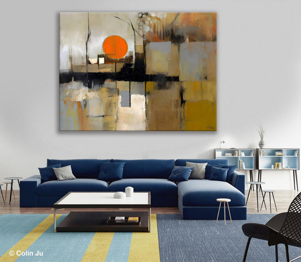 Large Wall Art Ideas for Living Room, Hand Painted Canvas Art, Oversized Canvas Paintings, Original Abstract Art, Contemporary Acrylic Art-Paintingforhome