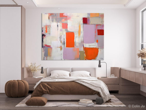 Large Wall Art Ideas for Bedroom, Hand Painted Canvas Art, Oversized Canvas Paintings, Original Abstract Art, Contemporary Acrylic Artwork-Paintingforhome