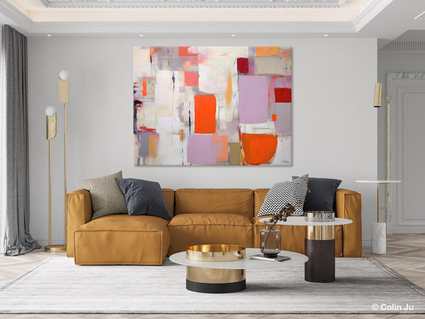 Large Wall Art Ideas for Bedroom, Hand Painted Canvas Art, Oversized Canvas Paintings, Original Abstract Art, Contemporary Acrylic Artwork-Paintingforhome