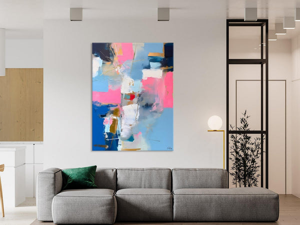 Large Art Painting for Living Room, Original Canvas Art, Contemporary Acrylic Painting on Canvas, Oversized Modern Abstract Wall Paintings-Paintingforhome