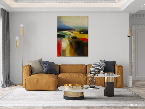 Abstract Landscape Artwork, Landscape Painting on Canvas, Contemporary Wall Art Paintings, Extra Large Original Art, Hand Painted Canvas Art-Paintingforhome