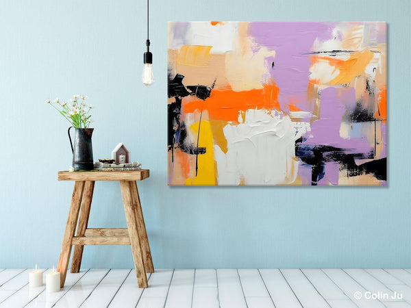Modern Acrylic Painting on Canvas, Contemporary Wall Art Paintings, Extra Large Original Art for Dining Room, Hand Painted Canvas Artwork-Paintingforhome