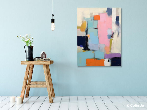 Original Canvas Art, Contemporary Acrylic Painting on Canvas, Large Wall Art Painting for Bedroom, Oversized Modern Abstract Wall Paintings-Paintingforhome