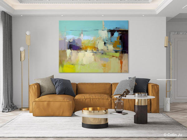 Large Acrylic Paintings on Canvas, Original Abstract Art, Contemporary Acrylic Painting on Canvas, Oversized Modern Abstract Wall Paintings-Paintingforhome