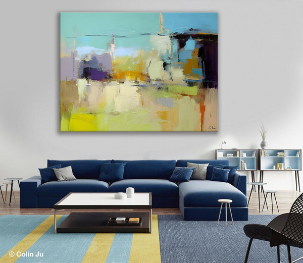 Large Acrylic Paintings on Canvas, Original Abstract Art, Contemporary Acrylic Painting on Canvas, Oversized Modern Abstract Wall Paintings-Paintingforhome