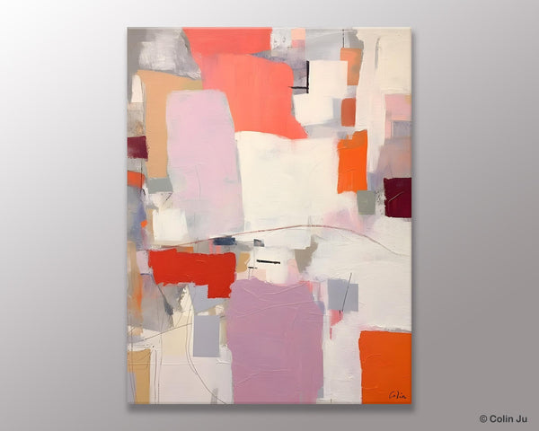Contemporary Acrylic Painting on Canvas, Large Wall Art Painting for Bedroom, Original Canvas Art, Oversized Modern Abstract Wall Paintings-Paintingforhome