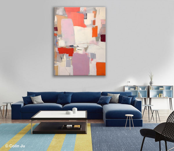 Contemporary Acrylic Painting on Canvas, Large Wall Art Painting for Bedroom, Original Canvas Art, Oversized Modern Abstract Wall Paintings-Paintingforhome