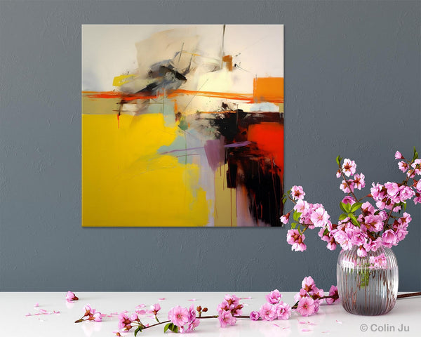 Modern Canvas Art Paintings, Contemporary Canvas Art, Original Modern Wall Art, Modern Acrylic Artwork, Large Abstract Paintings for Bedroom-Paintingforhome