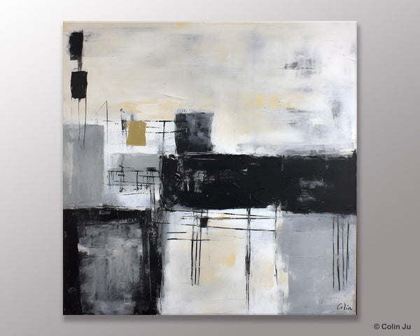 Contemporary Canvas Art for Bedroom, Modern Acrylic Artwork, Original Modern Paintings, Heavy Texture Canvas Art, Large Abstract Paintings-Paintingforhome