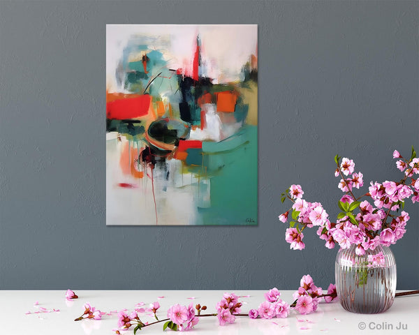 Abstract Wall Paintings, Extra Large Paintings for Dining Room, Hand Painted Canvas Art, Original Artowrk, Contemporary Wall Art Paintings