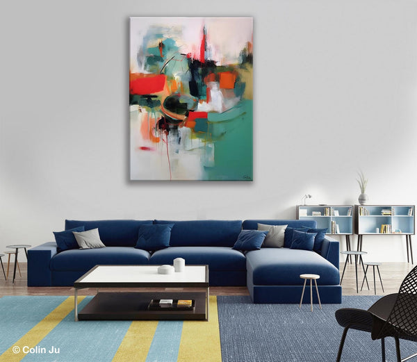 Abstract Wall Paintings, Extra Large Paintings for Dining Room, Hand Painted Canvas Art, Original Artowrk, Contemporary Wall Art Paintings
