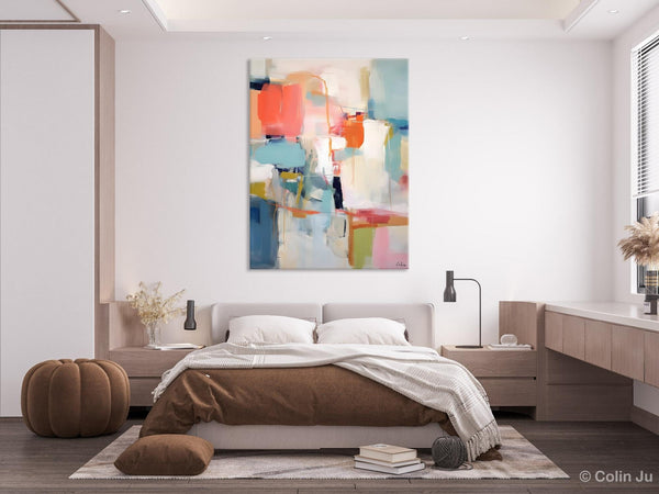 Large Wall Art Painting for Bedroom, Original Canvas Art, Contemporary Acrylic Painting on Canvas, Oversized Modern Abstract Wall Paintings-Paintingforhome