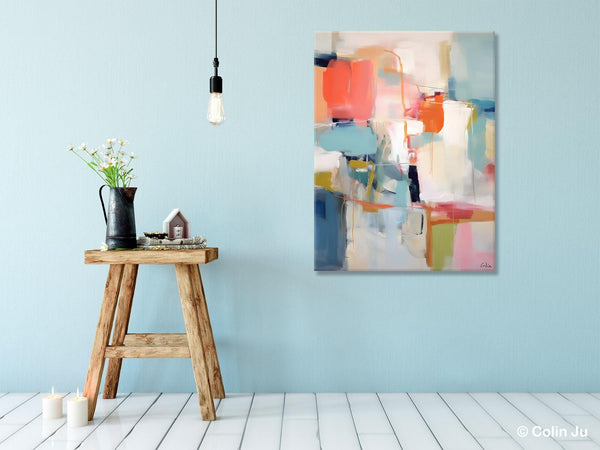 Large Wall Art Painting for Bedroom, Original Canvas Art, Contemporary Acrylic Painting on Canvas, Oversized Modern Abstract Wall Paintings-Paintingforhome