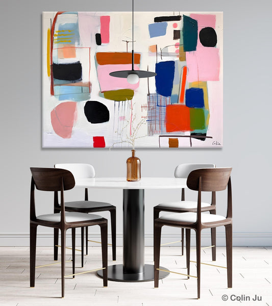 Contemporary Acrylic Painting on Canvas, Original Canvas Art, Large Wall Art Painting for Bedroom, Oversized Modern Abstract Wall Paintings-Paintingforhome