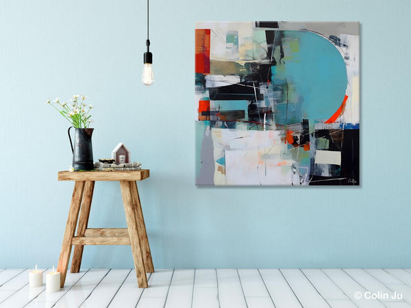 Modern Acrylic Artwork, Original Modern Paintings, Contemporary Canvas Art for Bedroom, Heavy Texture Canvas Art, Large Abstract Paintings-Paintingforhome