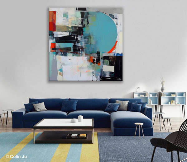 Modern Acrylic Artwork, Original Modern Paintings, Contemporary Canvas Art for Bedroom, Heavy Texture Canvas Art, Large Abstract Paintings-Paintingforhome
