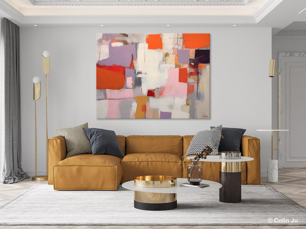 Acrylic Paintings on Canvas, Large Original Abstract Art, Contemporary Acrylic Painting on Canvas, Oversized Modern Abstract Wall Paintings-Paintingforhome