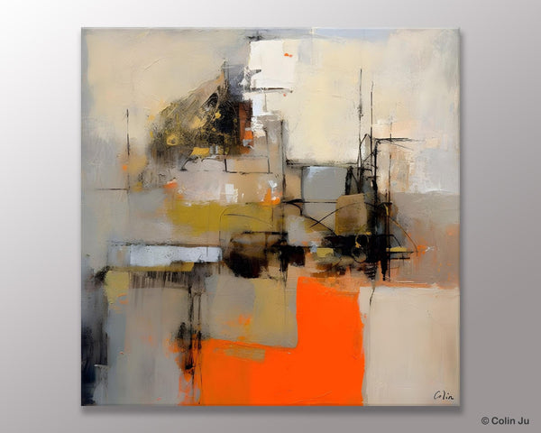 Large Abstract Art for Bedroom, Original Abstract Wall Art, Simple Modern Acrylic Artwork, Modern Canvas Paintings, Contemporary Canvas Art-Paintingforhome