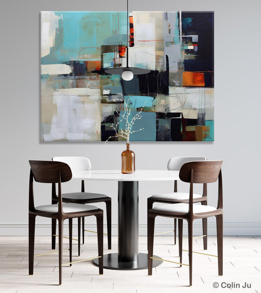 Extra Large Paintings for Dining Room, Abstract Wall Paintings, Hand Painted Canvas Art, Original Artowrk, Contemporary Wall Art Paintings-Paintingforhome